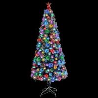 arbol de navidad  decoraciones de navidad con luces fibra optica blanco y azul 180 cm