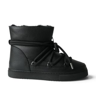 Inuikii para mujer. 1001.003.0252 Botas de Piel Full Leather negro (38), Plano, Cordones, Casual