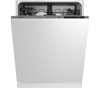 GRUNDIG GNV22620 Full-size Integrated Dishwasher, Red