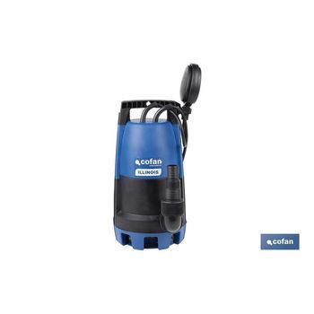 Electrobomba Sumergible Para Aguas Sucias Y Limpias | Potencia: 900 W | Caudal Máximo: 18000 L/h | 7 M De Inmersión | Interruptor De Flotador