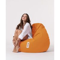 puf de jardin premium xxl naranja