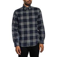 superdry camisa manga larga camisa de lenador de algodon para hombre