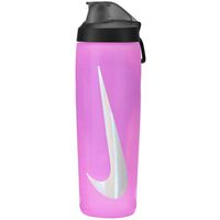 nike complemento deporte bouteille refuel locking lid 710ml en pinkblacksilver para hombre