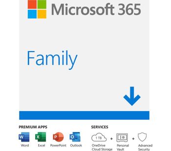 MICROSOFT Office 365 Home - 1 year for 5 users (download)