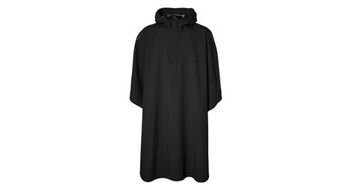 Poncho de lluvia para bicicleta basil hoga unisex negro