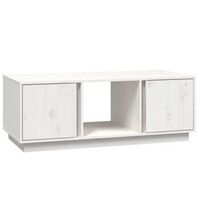mesa de centromesa auxiliarmesa de cafe de madera maciza de pino blanco 110x50x40 cm
