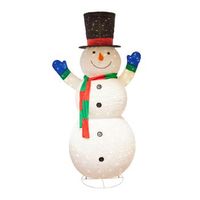 muneco de nieve well home gigante 390 led de 140x96x240 cm