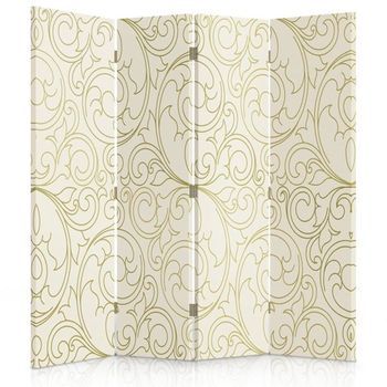 Biombo Ornate Pattern - Separador De Ambientes Cm. 145x180 (4 Paneles)