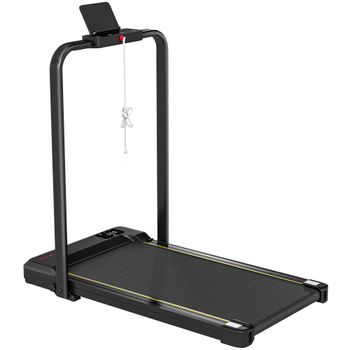 SPORTNOW Cinta de Correr Plegable Inclinado Debajo del Escritorio 2 en 1 con 2.0HP 6 km/h Pantalla LED Control Remoto Negro   Aosom España