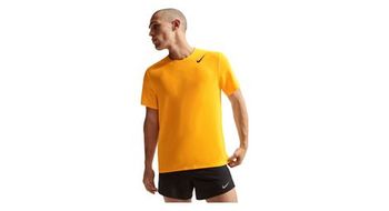Camiseta de manga corta nike aeroswift naranja para hombre