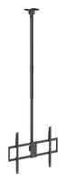 aisens soporte de techo pro giratorio inclinable extensible y nivelable para monitor tv 80kg de 50 100 negro