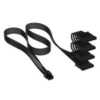 cable corsair cp-8920454 4 x sata 15 pines 075 m negro