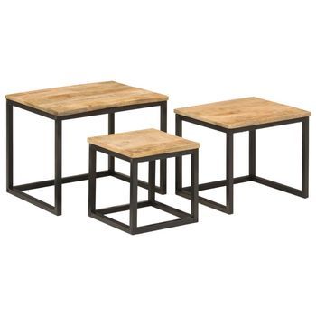 Mesa De Centro 50x40x40 Cm Madera - Marrón