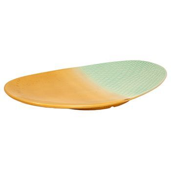 Centro Ceramica Bitono Aqua/mostaza