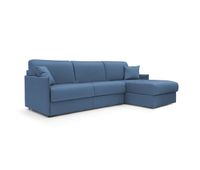 evans sofa esquinero convertible en tela impermeable 232 cm derecho mat 120x197 azul