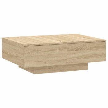 Mesa De Centro 90x60x31 Cm  - Marrón