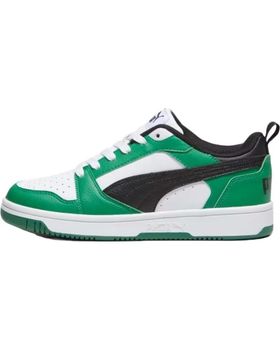 de PUMA PUMA ZAPATILLAS REBOUND V6 LO JR BLANCO VERDE 393633- 05