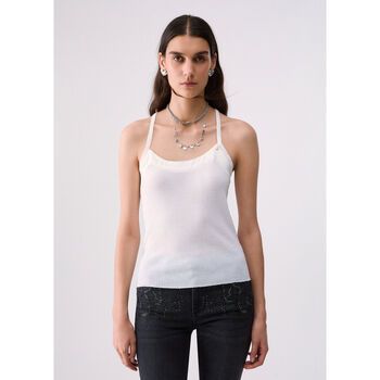 Liu Jo Blusa Top de punto con cruzado para mujer
