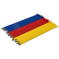 source stainless spokes 60 pack - blueredyellow 194mm