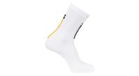 calcetines salomon pulse race flag crew blanco