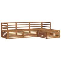 conjunto de sofas de exterior  mobiliario de jardin natural 2455 x 1625 x 73 cm