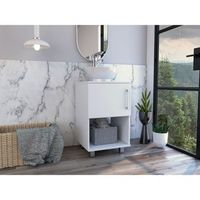 mueble bajo para lavabo goudacon almacenamiento iternoexterno y lavamanos de ceramica
