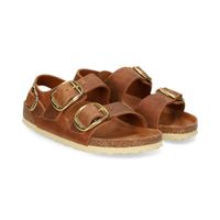 birkenstock sandalias planas mujer - marron talla 41n