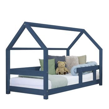 Cama Cabaña Infantil Tery 90 X 200 Azul Marino