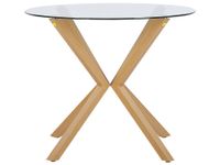 mesa de comedor de vidrio 4 personas l90