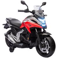 aiyaplay moto electrica para ninos de 3 anos con licencia honda con usb mp3 luz led y velocidad 3 kmh carga 30 kg rojo