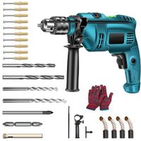 martillo perforador electrico de 1500w kit de herramientas multifuncion para cortar madera y roca perforar paredes y cinzelar ideal para uso domestico