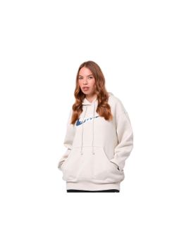 Sudadera Nike Nsw Phnx Flc Os Logo Hdy Mujer Blanco