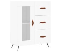 vidaxl aparador de madera de ingenieria blanco 695x34x90 cm