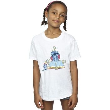Disney Camiseta Reading Reading A Book para niña
