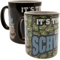 taza termica cambia con el calor its time to get schwifty rick  morty ceramica 320 mls