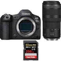 EOS R5 Mark II + RF 100-400mm f/5.6-8 IS USM + 1 SanDisk 256GB Extreme PRO UHS-II SDXC 300 MB/s + EBOOK MCZDIRECT