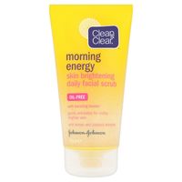 clean  clear morning energy skin brightening daily facial scrub