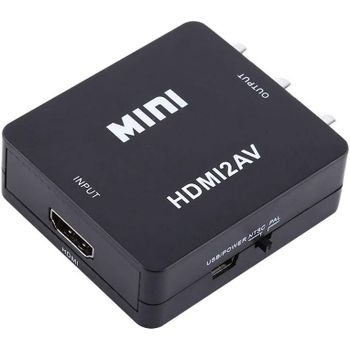 Conversor HDMI Input a 3 RCA Output, audio y video