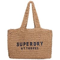 superdry bolso tote raffia city para mujer