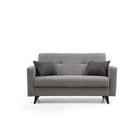 sofa cama 2 plazas polya gris claro