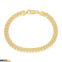 pulsera armada de oro de 14 quilates 6 mm de ancho