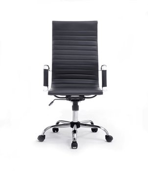 SILLA DE OFICINA EQUIP RESPALDO ALTO COLOR NEGRO RECUBRIMIENTO PU DE ALTA CALIDADDISEÑO ERGONOMIC