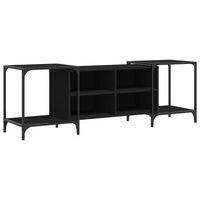 mueble tv  mueble de salon  armario tv de madera de ingenieria negro 153x37x50 cm