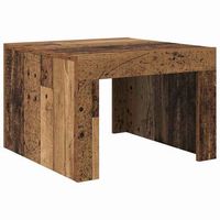 mesa de cafe - mesa de centro - mesa baja madera vieja 50 x 50 x 35 cm madera de ingenieria