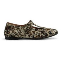 lolas bailarinas zapato pulsera horma sesgada piel print para mujer