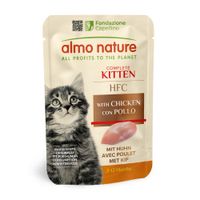 almo nature hfc kitten en bolsitas - pollo 24 x 55 g - pack ahorro