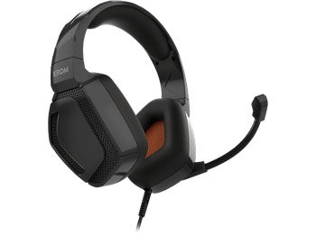 Auriculares gaming - Krom Kopa Pro, Diadema, 50 mm, Micrófono flexible, Compatible con PlayStation, Negro