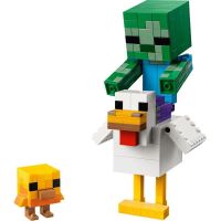 lego minecraft jinete de gallina 21582 344 piezas