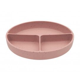 Plato dividido con base de succión Platinum Silicone Blush
