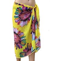 alberto cabale pareos pareo de seda flora amarillo marina para mujer